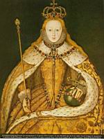 1559 - Angleterre, Costume royal de couronnement, Elisabeth Iere